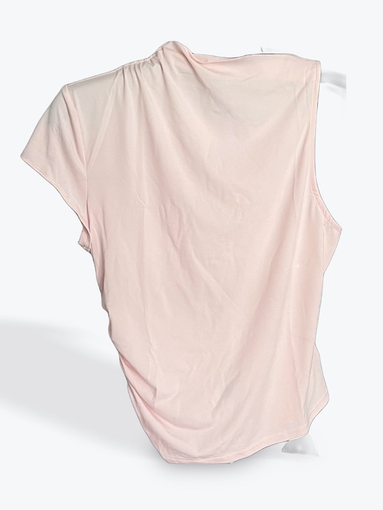 Cider Tops - Cider Pale Pink Cap-Sleeve Draped Tee